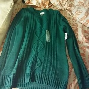 Teal sweater